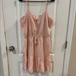 H&M “Jack” Blush Pink Button-Front Dress